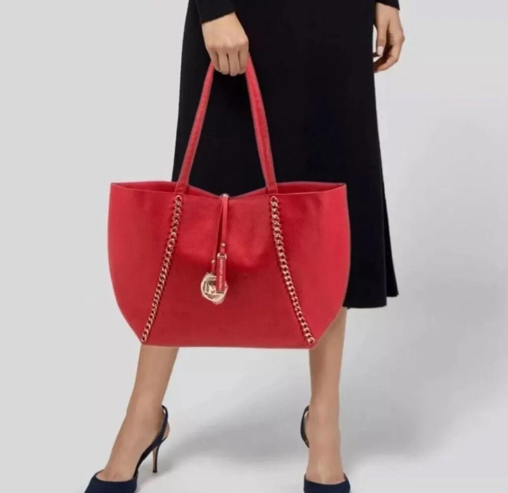 NWT Badgley Mischka Large Chain Tote Shoulder Bag